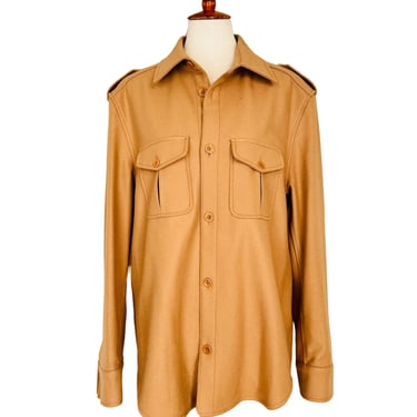 Vintage DKNY Wool Flannel Blend Shirt Jacket