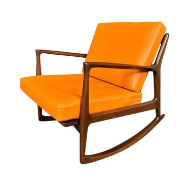 Vintage Danish Mid Century Modern Rocking Chair by Kofod Larsen for Selig 