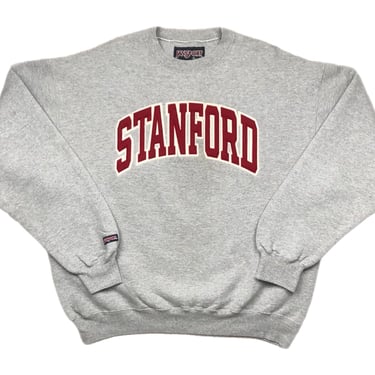 Vintage 90s JanSport Stanford University Made in USA Embroidered Crewneck Sweatshirt Pullover Size XL 