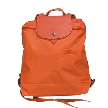 Longchamp - Orange Nylon Backpack