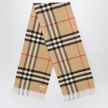 Burberry Cashmere Scarf With Check Motif Women