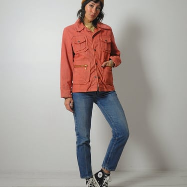 1970's Red Chambray Jean Jacket