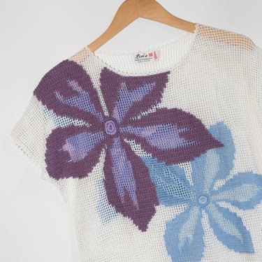 Vintage Mesh and Crochet Flower Dress