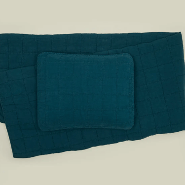 LINEN QUILT - PEACOCK