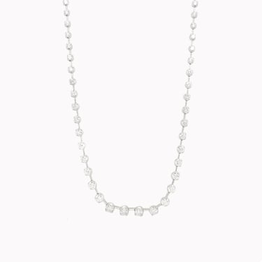 White Gold Starry Night Partway Necklace