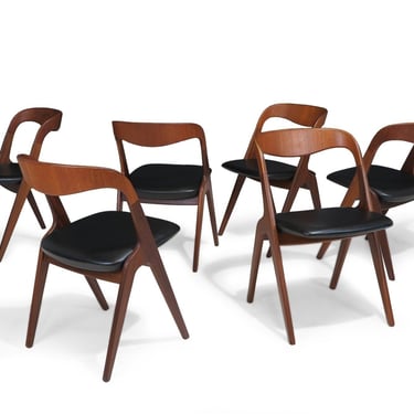 Johannes Andersen for Vamo Sønderborg Teak Wishbone Dining Chairs, Perfectly RestoredCH_00001459