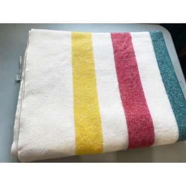 Vintage LL Bean Wool Trapper Blanket Retro 1980's | Retrospect