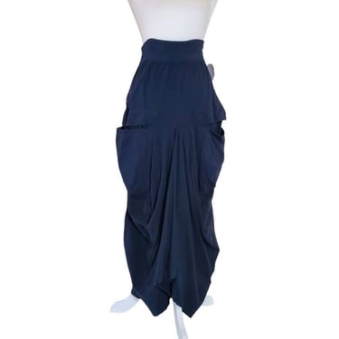 265.00 Dollar European Culture Cotton Pocket Dress Oversized Prairie Skirt BOHO Chic L 