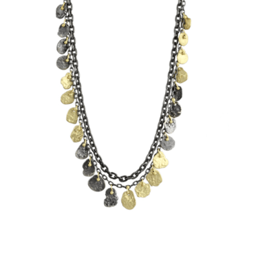 Sarah McGuire | Two Tone Kelp Double Chain Necklace