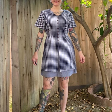 Vintage 1990’s Blue Gingham Dress 