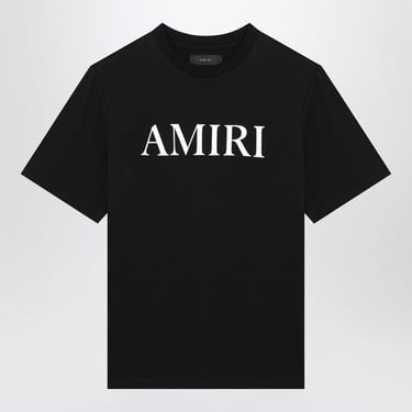 Amiri Black Cotton T-Shirt With Logo Men