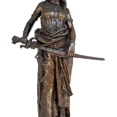 Charles Levy "Salome" Patinated Bronze Sculpture