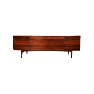 Faarup Mobler Rosewood Credenza designed by Ib Kofod-Larsen Sideboard Model FA-66 Danish Modern 