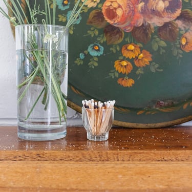 set of 4 vintage french petite liqueur glasses