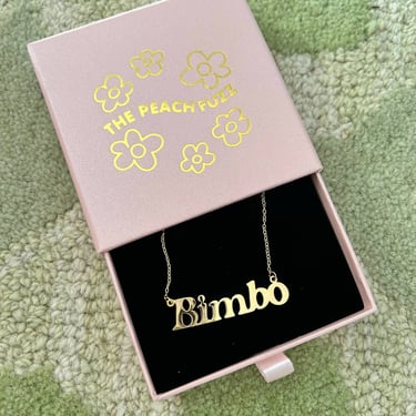 Bimbo Nameplate Necklace