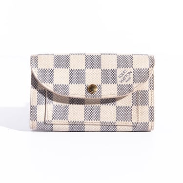 LOUIS VUITTON Cream Damier Azur Coin Pouch