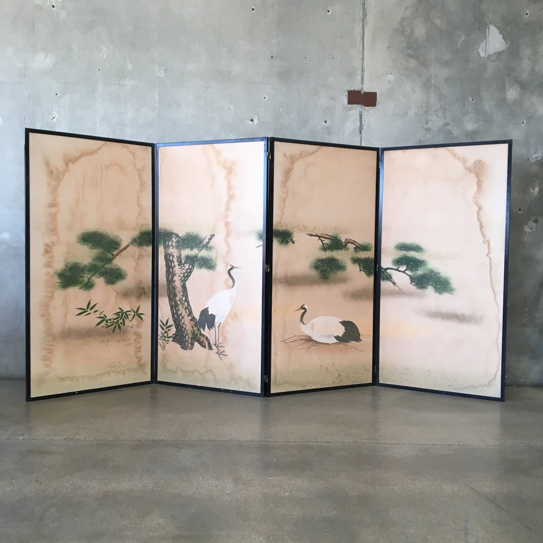Four Panel Asian Screen | Urban Americana (Home Decor) | Long Beach, CA