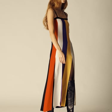 1970s Ysl Color Block Dress