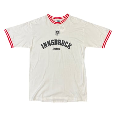 (L) White Innsbruck Australia Ringer T-Shirt 33022 JF