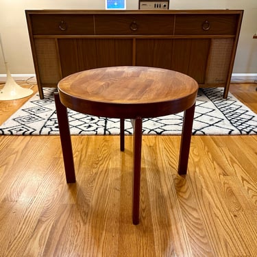 Jens Quistgaard Flip Top Tray Table Mid Century Modern Teak Side Table - Free Shipping 