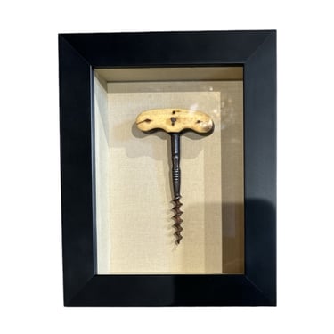 Antique French Corkscrew in Shadowbox (19 avail)