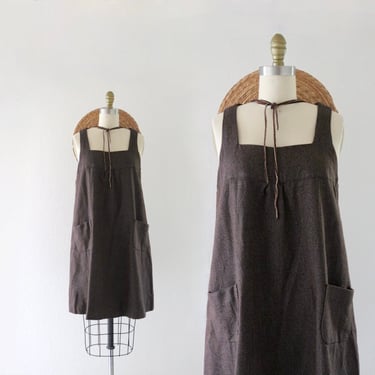 flawed - see description - wool jumper dress - s 