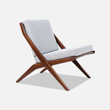 Folke Ohlsson "Scissor" Sculpted Lounge Chair for Dux