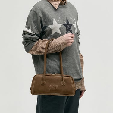 Marge Sherwood Soft Baguette Bag, Chestnut Nubuck