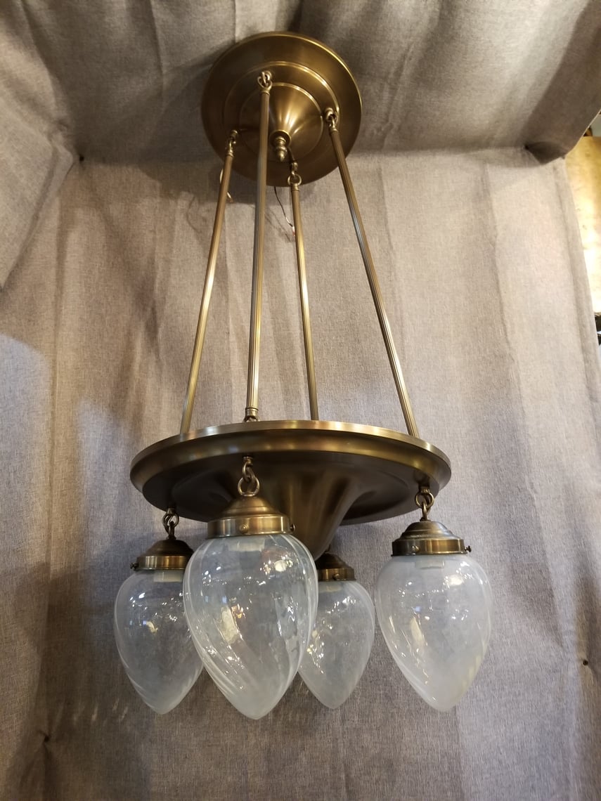 Rejuvenation 4 Globe Chandelier 