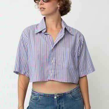 Re-Worked Cropped Button Up