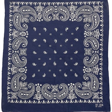 indigo blue vintage handkerchief