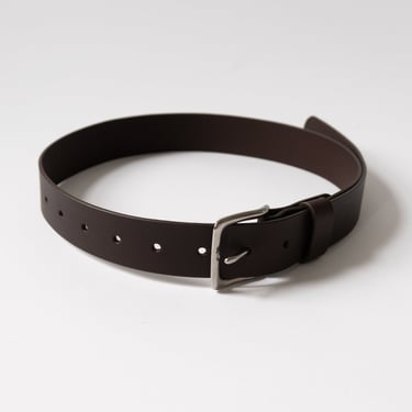 Leather Belt in Chocolate