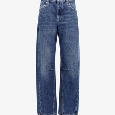 Brunello Cucinelli Woman The Loose Straight Jean Woman Blue Jeans