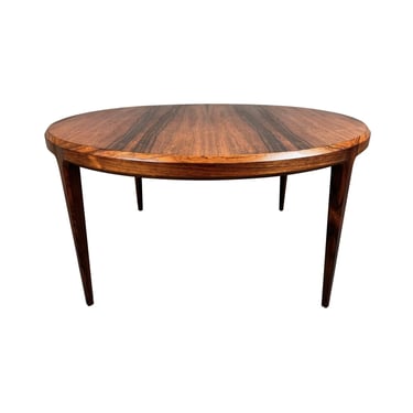 Vintage Danish Mid Century Modern Rosewood Round Coffee Table by Johannes Andersen 