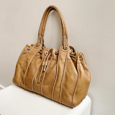 Céline Vintage - Macadam Canvas Baguette Bag - Brown - Leather