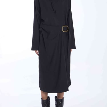 Loewe Women Belted Wool Dress