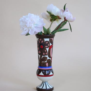 Vase With Hand-carved Florals
