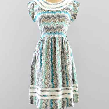 Vintage 1950s Cotton Dress