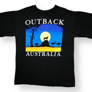 Vintage 90s Outback Australia Nature & Animals Faded Out Graphic T-Shirt Size Large/XL 