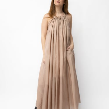 Tea Rose Silk Maxi Dress