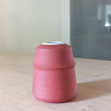 Color Block Bud Vase, Red