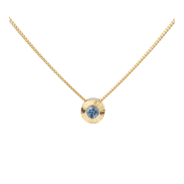 Small Aurora Blue Montana Sapphire Necklace — Corey Egan Trunk Show