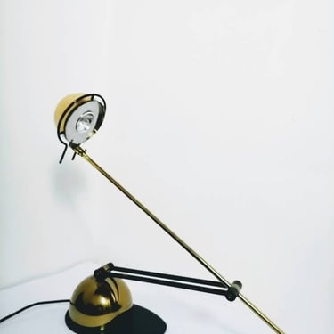 Vintage  Adjustable Table Light / Desk Lamp / Office Lamp /Retro Study Lamp/ 80s Retro /Golden Light/ Lightning/ Yugoslavia/Sijaj Hrastnik 