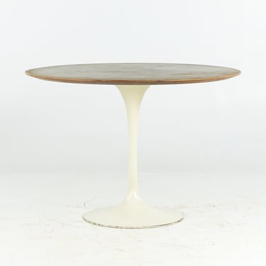 Eero Saarinen for Knoll Mid Century Walnut 42" Tulip Dining Table - mcm 