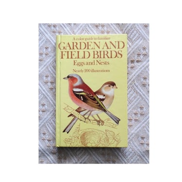 Vintage Bird Guide - A Color Guide to Familiar Garden and Field Birds - Eggs and Nests - Hardcover 1974 