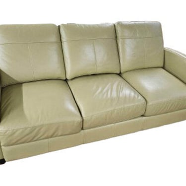 Citron Leather Sofa