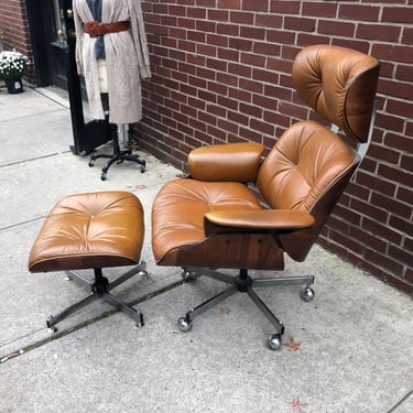 Plycraft Lounge Chair with Ottoman 