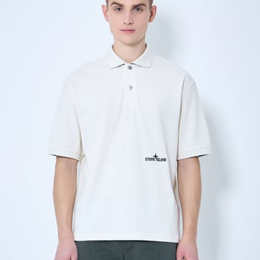 Stone Island Men Logo Embroidery Polo Shirt