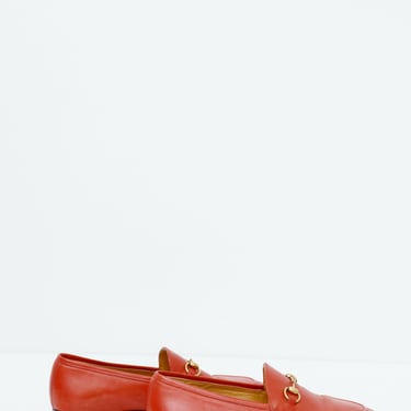 gucci Pimento Red Jordaan Loafers