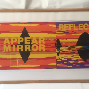 Les Levine, Appear Mirror Reflect, Silkscreen Artist Proof 3/8 